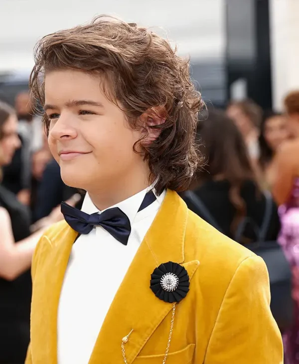 Gaten Matarazzo Event Stranger Things Yellow Velvet Blazer