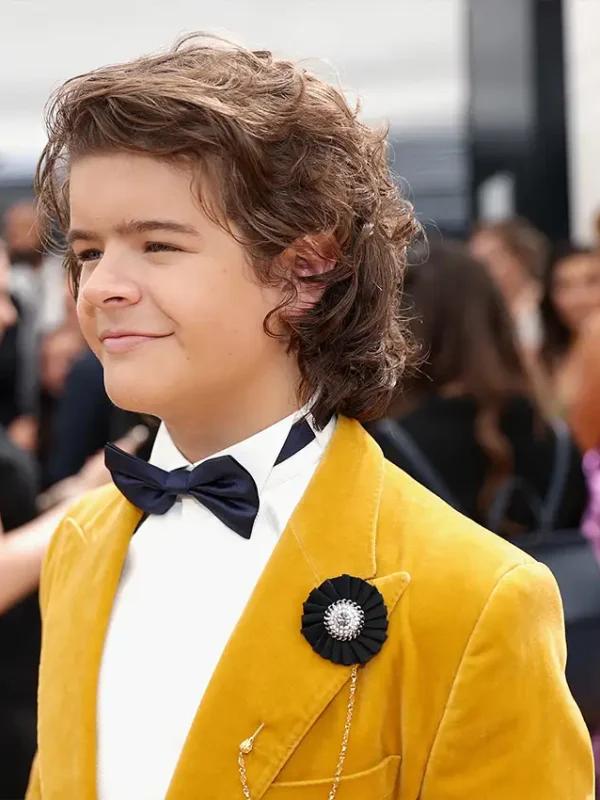Gaten Matarazzo Event Stranger Things Yellow Velvet Blazer