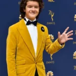 Gaten Matarazzo Event Stranger Things Yellow Velvet Blazer