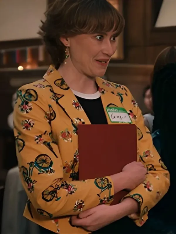 Ginger The Sex Lives of College Girls Printed Blazer
