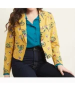 Ginger The Sex Lives of College Girls Printed Blazer
