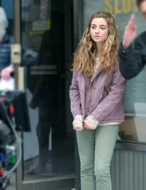 Giorgia Whigham The Punisher Cotton Purple Jacket