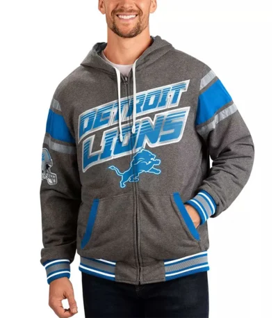 Gray Detroit Lions Extreme Hoodie