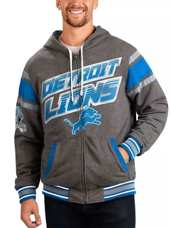 Gray Detroit Lions Extreme Hoodie