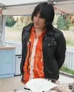 Great British Bake Off Noel Fielding Black Leather Jacket