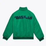 Green Dallas Mavericks Satin Full-Zip Jacket