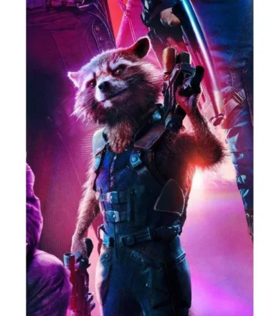 Guardians of Galaxy Vol 2 Rocket Raccoon Blue Vest