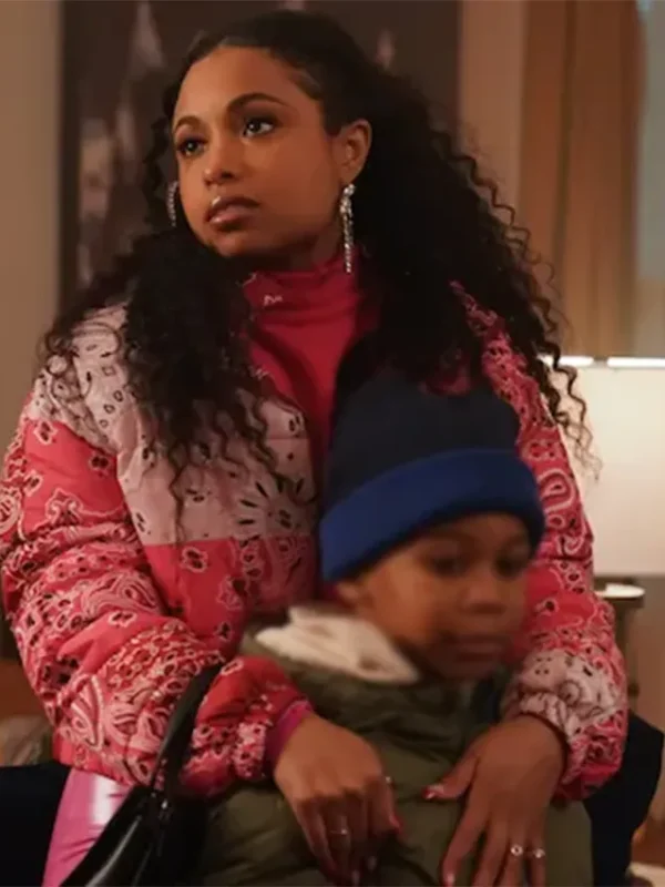 Hannaha Hall The Chi S5 E1 Pink Bomber Jacket