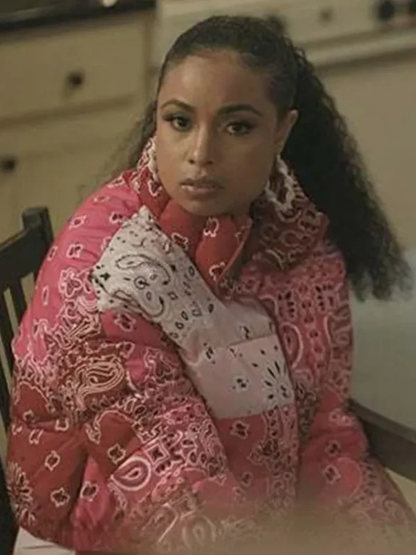 Hannaha Hall The Chi S5 E1 Pink Bomber Jacket