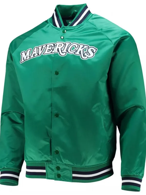 Hardwood Classics Dallas Mavericks Green Jacket