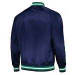 Hardwood Classics Dallas Mavericks Navy Blue Satin Jacket