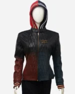 Harley Quinn Daddy’s Lil’ Monster Quilted Black Jacket