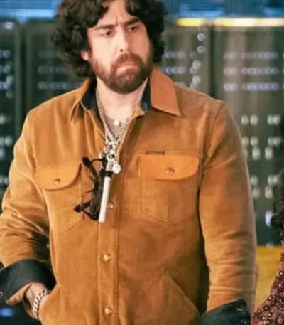 Adam Goldberg The Equalizer Brown Cord Jacket