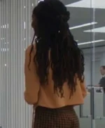 Hazel-May McCal The Other Black Girl 2023 Peach Blazer