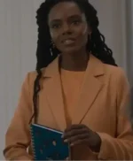 Hazel-May McCal The Other Black Girl 2023 Peach Blazer