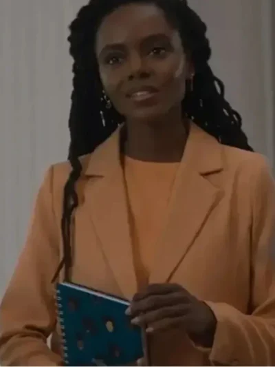 Hazel-May McCal The Other Black Girl 2023 Peach Blazer