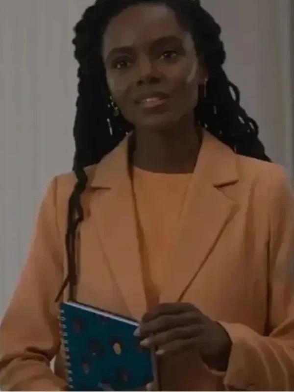 Hazel-May McCal The Other Black Girl 2023 Peach Blazer