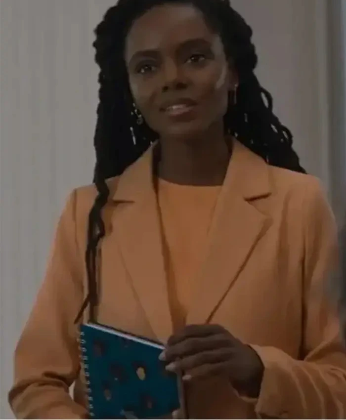 Hazel-May McCal The Other Black Girl 2023 Peach Blazer Hazel-May McCal The Other Black Girl 2023 Peach Blazer