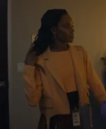 Hazel-May McCal The Other Black Girl 2023 Peach Blazer