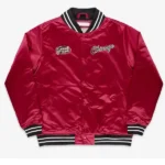 Heavyweight Chicago Bulls Scarlet Satin Jacket