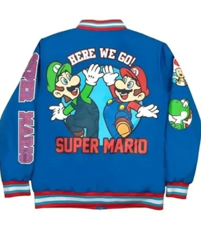 Super Mario Blue Bomber Jacket