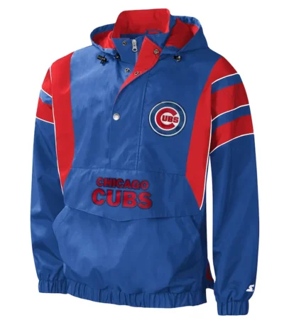 Home Team Chicago Cubs Half-Zip Hoodie Jacket