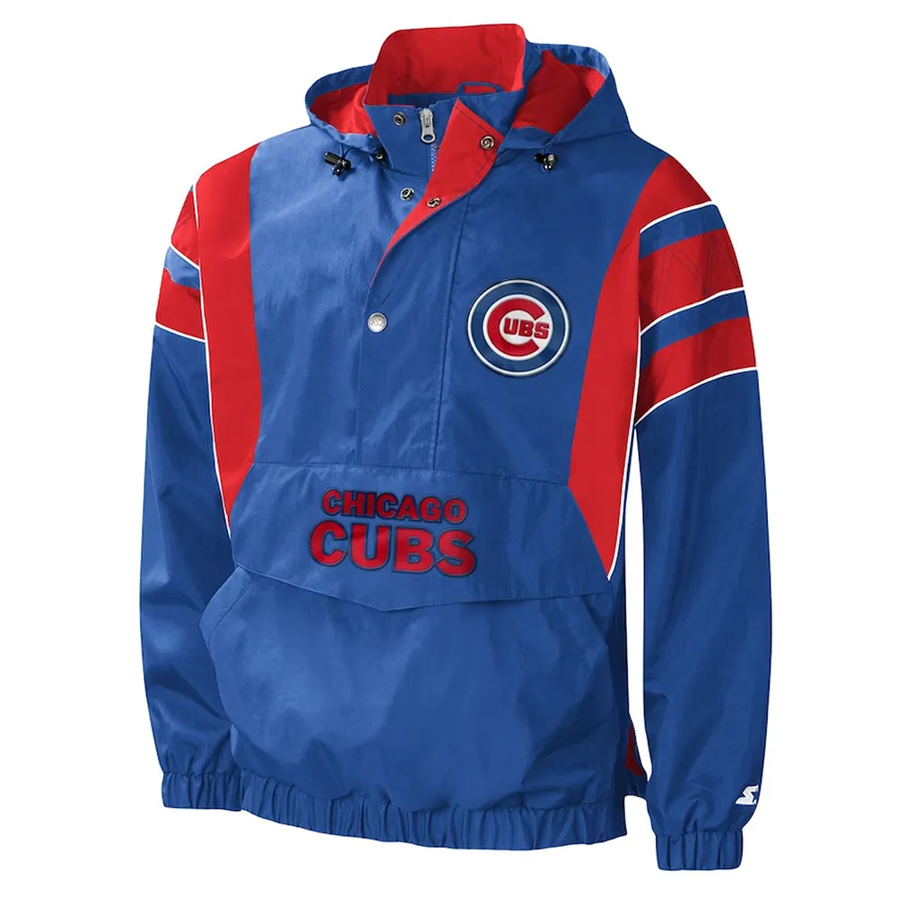 Home Team Chicago Cubs Half-Zip Hoodie Jacket Home Team Chicago Cubs Half-Zip Hoodie Jacket