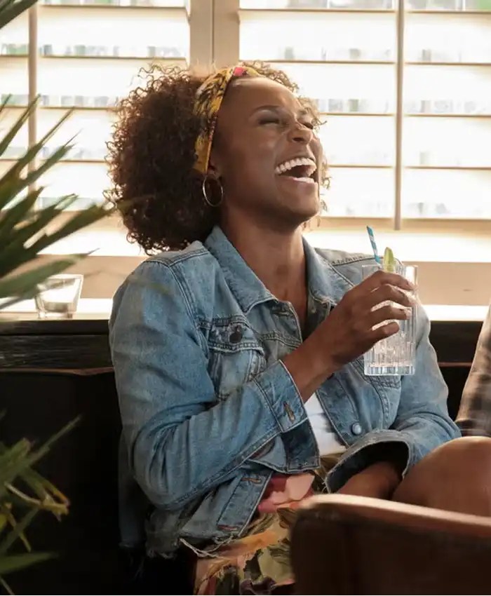 Issa Rae The Lovebirds Blue Denim Jacket Issa Rae The Lovebirds Blue Denim Jacket