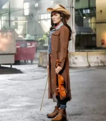 Izzy Bowin The Flash Fringe Leather Coat