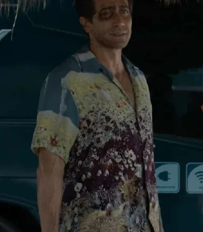 Jake Gyllenhaal Road House 2024 Floral and Paisley Shirt