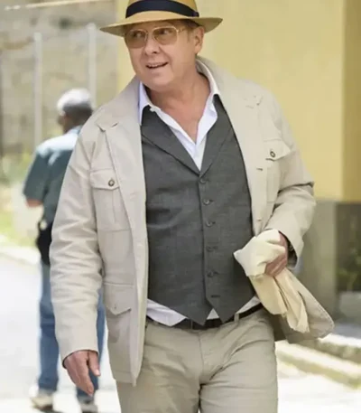 The Blacklist James Spader White Cotton Jacket