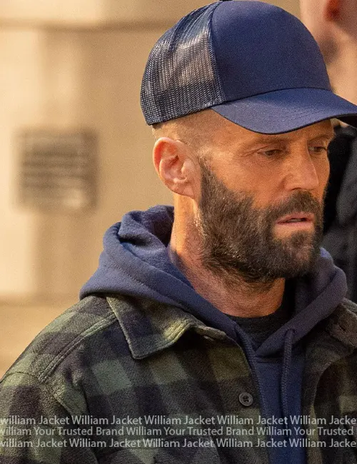 Jason Statham The Beekeeper Plaid Jacket Jason Statham The Beekeeper Plaid Jacket