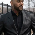 Jeff Pierre The Chi Black Leather Blazer