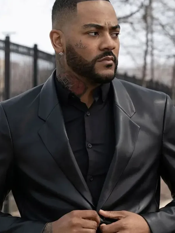 Jeff Pierre The Chi Black Leather Blazer