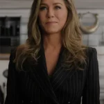Jennifer Aniston The Morning Show S03 Pinstripe Blazer
