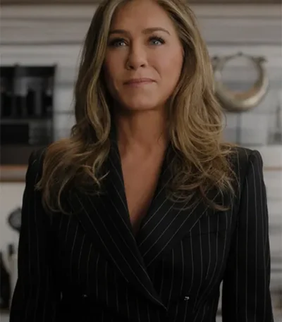 Jennifer Aniston The Morning Show S03 Pinstripe Blazer