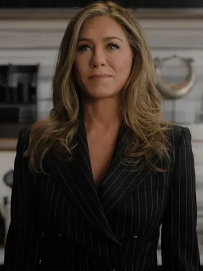 Jennifer Aniston The Morning Show S03 Pinstripe Blazer