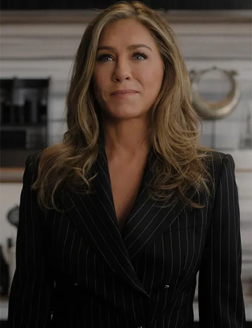 Jennifer Aniston The Morning Show S03 Pinstripe Blazer Jennifer Aniston The Morning Show S03 Pinstripe Blazer