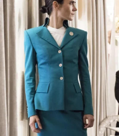 Jennifer Connelly Snowpiercer Blue Coat