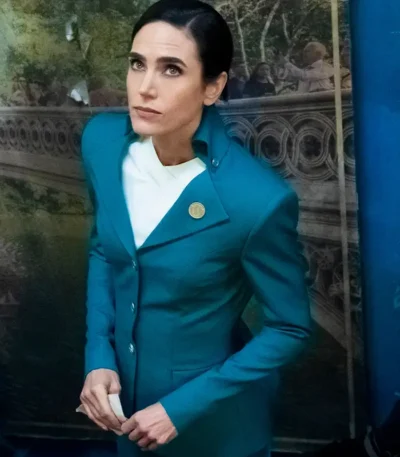 Jennifer Connelly Snowpiercer Blue Coat
