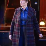 Jennifer Garner The Adam Project Plaid Trench Coat