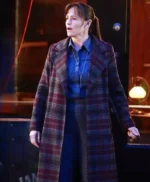 Jennifer Garner The Adam Project Plaid Trench Coat