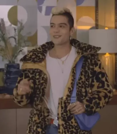 Jeronimo Cantillo Rebelde Dixon Leopard Coat