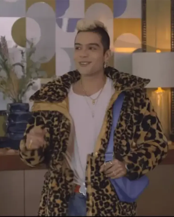 Jeronimo Cantillo Rebelde Dixon Leopard Coat Jeronimo Cantillo Rebelde Dixon Leopard Coat