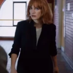 Jessica Chastain The 355 Mason Mace Black Jacket