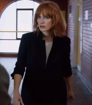 Jessica Chastain The 355 Mason Mace Black Jacket