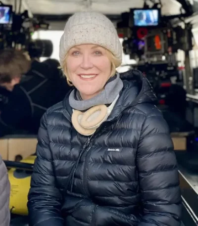 Joanna Kerns The Good Doctor Series Black Puffer Jacket