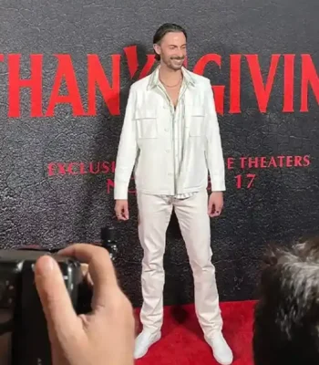 Joe Delfin Thanksgiving 2023 White Jacket
