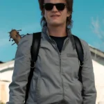 Joe Keery Stranger Things Satin Zip Up Bomber Jacket