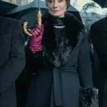 Joely Richardson The Gentlemen 2024 Black Wool Coat